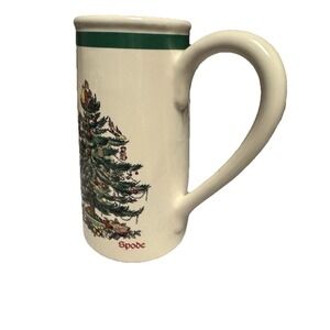 Spode Ceramic Christmas Tree Sentiment‎ Mug/Vase 7 Inches Tall